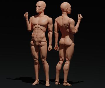 bjd doll - Full set of digital files .STL .OBJ BJD dolls for 3D printing