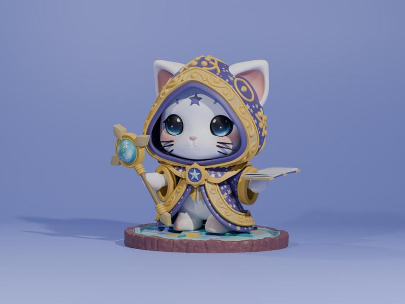 Arttoy Astrologer cat  COSTUME 3D print model
