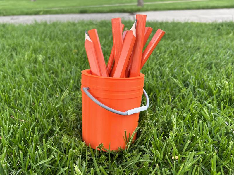 Big Box Store 5 Gallon Tool Bucket Pencil Holder