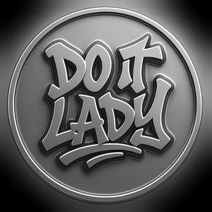 do it lady coin token wall art (grafiti)