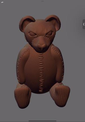 Stitched & crochet Teddy bear