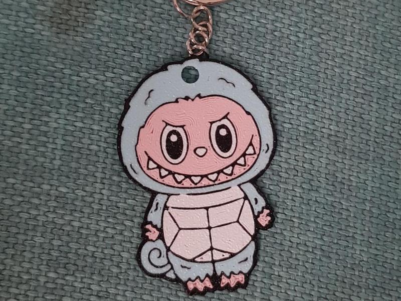 portachiavi labubuand the monster Pokemon Squirtle