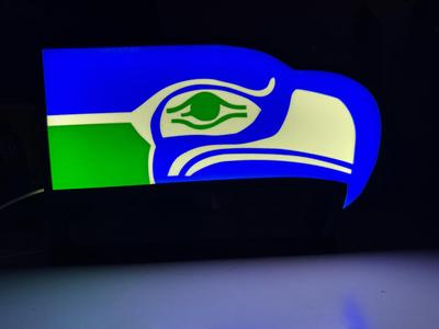 Seattle Seahawks Lightbox (Retro)
