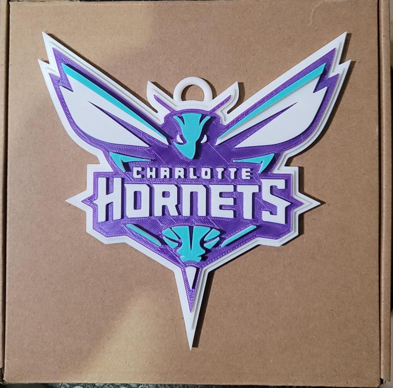 CHARLOTTE HORNETS  3D Logo 180mm series