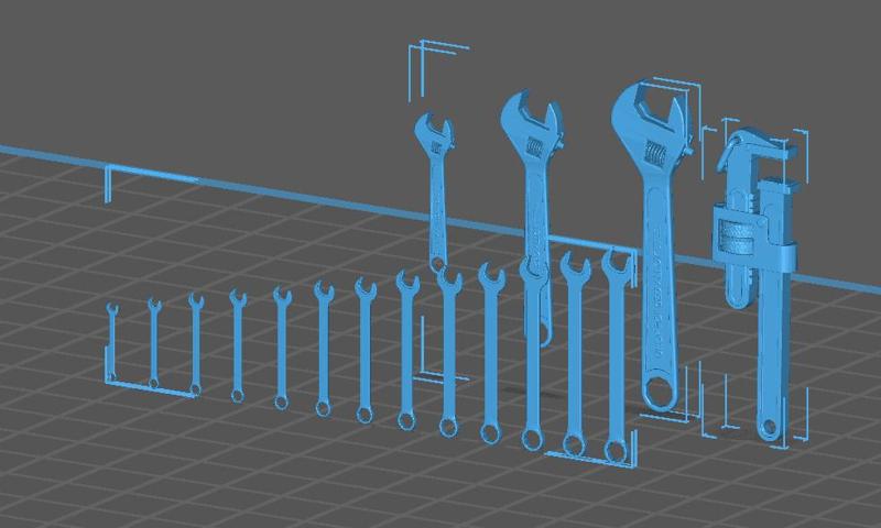 1:10 Scale Wrenches SET for diorama