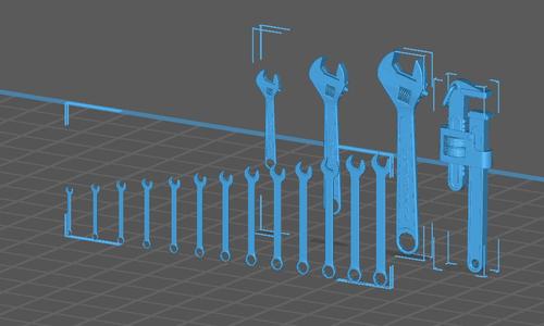 1:10 Scale Wrenches SET for diorama