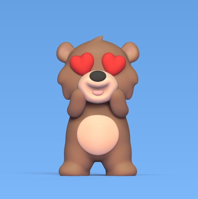 Bear heart Eyes