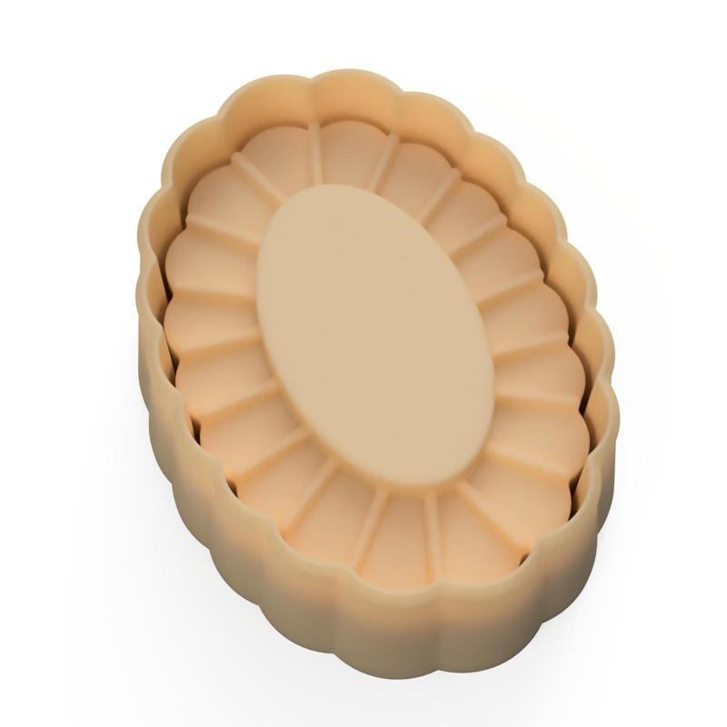 OVAL - - JAM/ JELLY/ JELLO - COOKIE CUT AND PRESS - THUMBPRINT COOKIE CUTTER