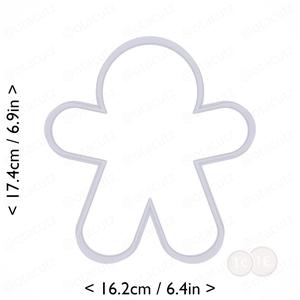 Gingerbread Man Cookie Cutter 6.5in / 16.5cm