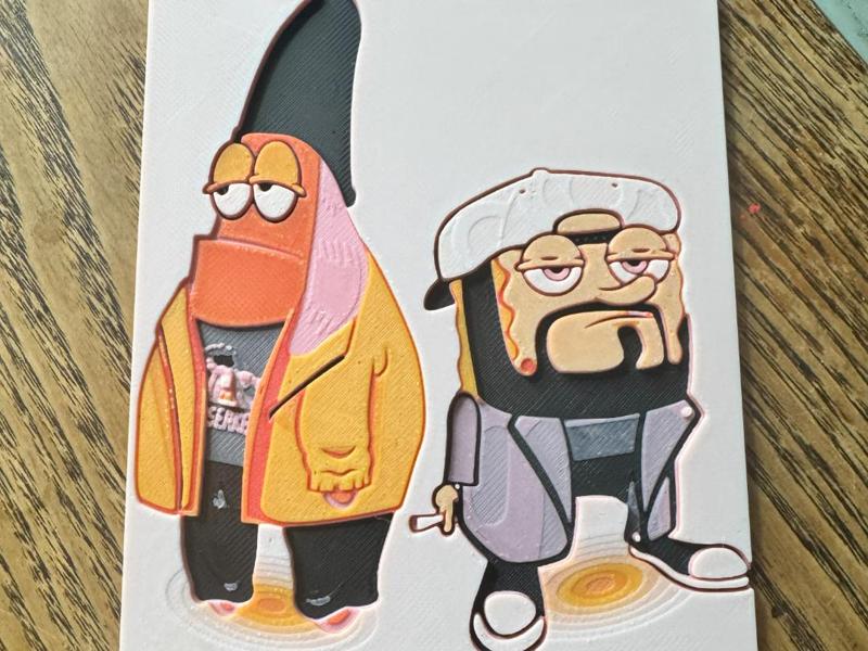 Patrick and Silent Spongebob Hueforge