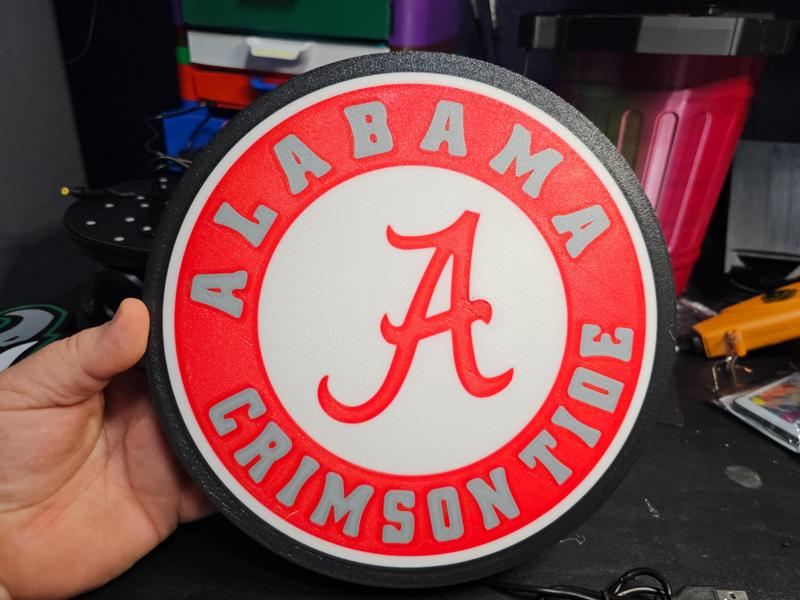 Alabama Razorbacks light box 
