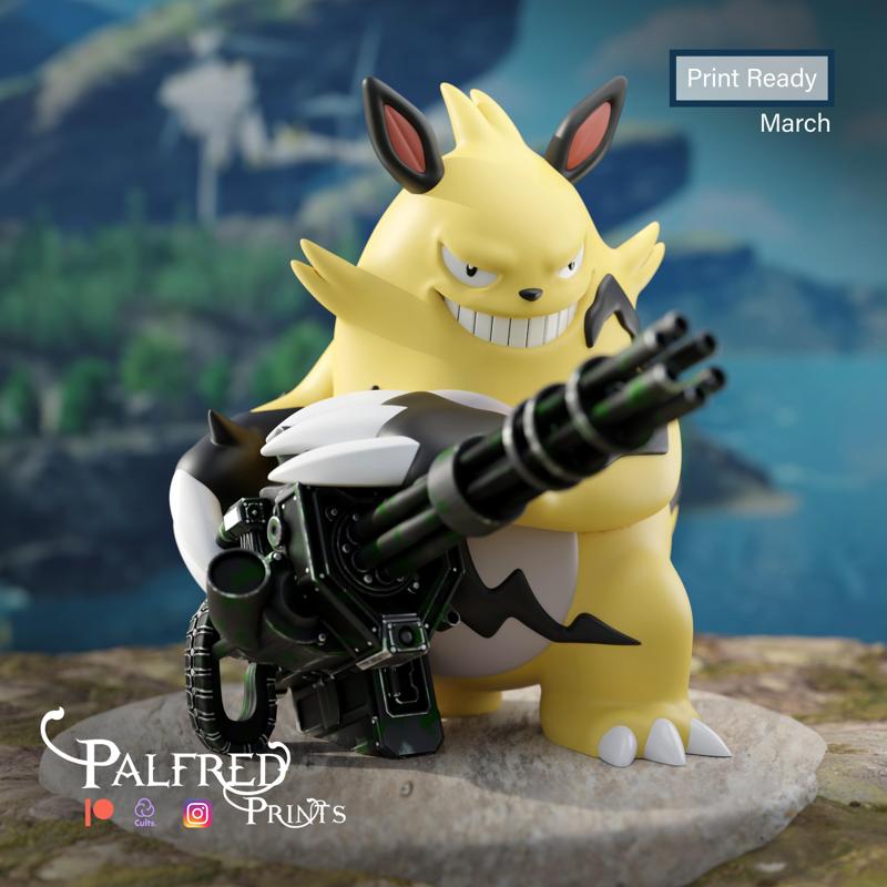 Grizzbolt Palworld fanart