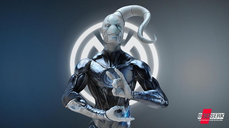 B3DSERK JUNE TERM 2023 SAINT WALKER - BLUE LANTERN BUST READY FOR PRINTING