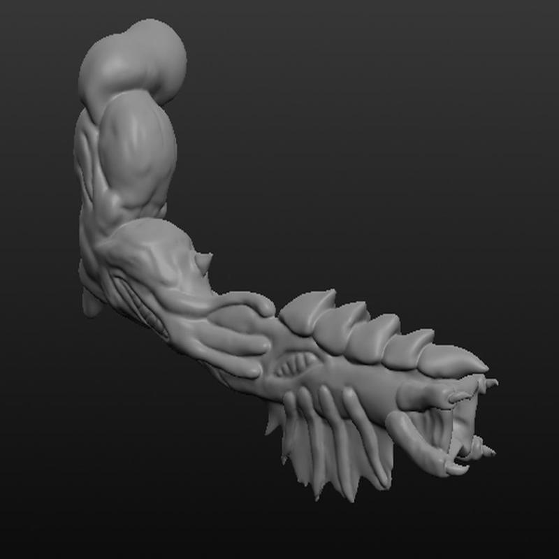 Beefy armed alien bio blaster