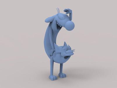 CatDog Nickelodeon for 3d print