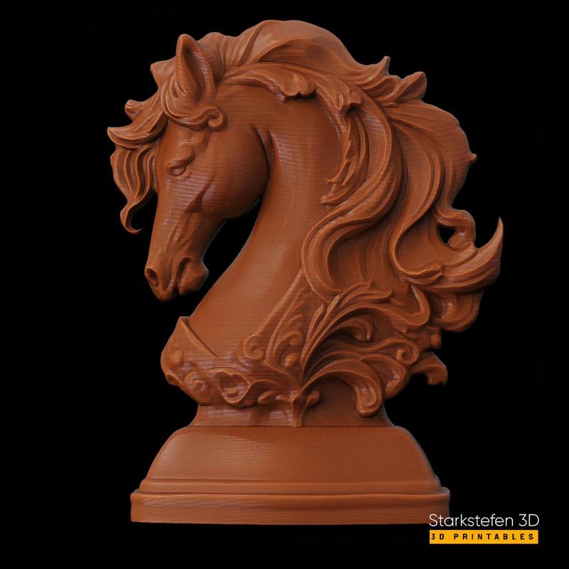 Horse chess piece Decor stl