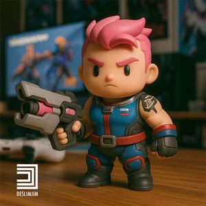 Overwatch 2 Zarya - Chibi Cute toyart