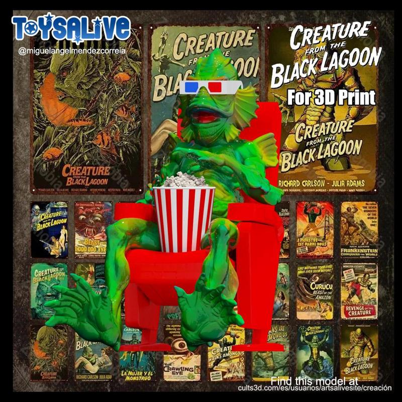 Creature from Black Lagoon Movie Fan for 3D Print