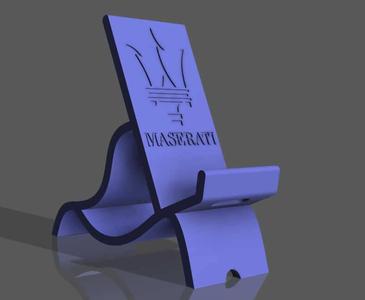 phone stand / phone stand maserati Logo