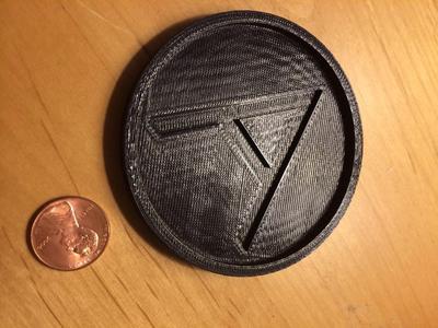 Letter "A" coaster