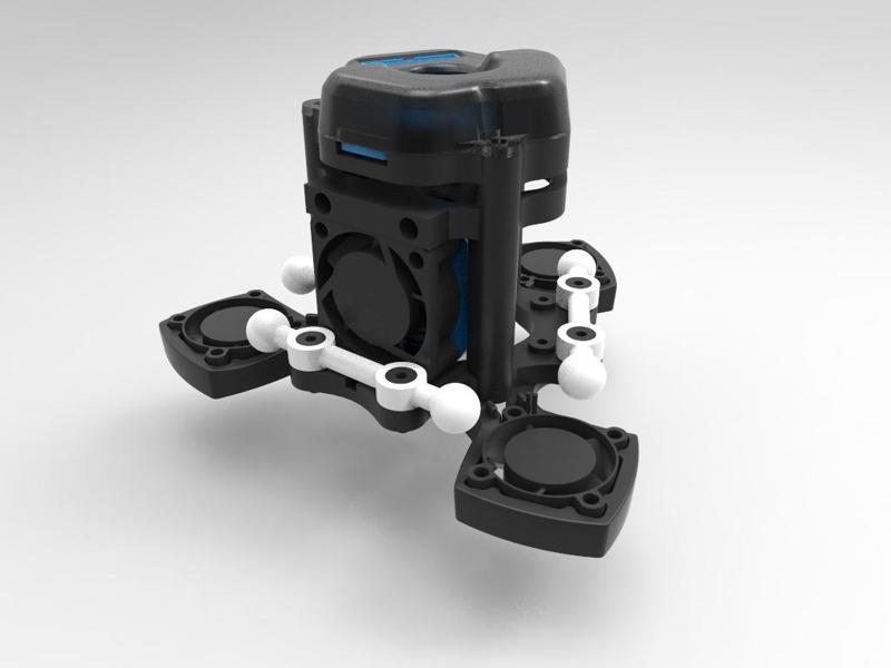 E3D V6 Hotend Mount for Rostock Max V3 & Orion Deltas