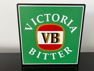 Victoria Bitter (VB) old style logo light box