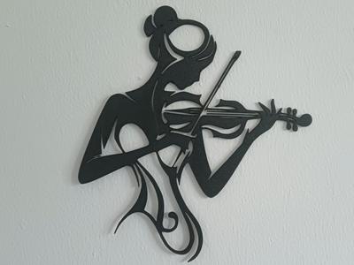 Violinist Wall Decoration