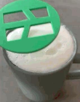 Bambulab logo coffee print