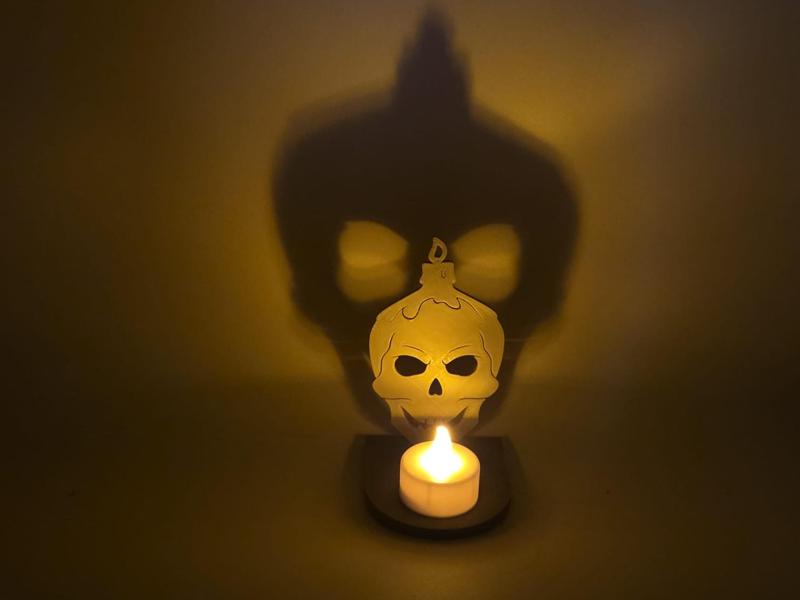 Halloween Tealight Pumpkin Silhouette
