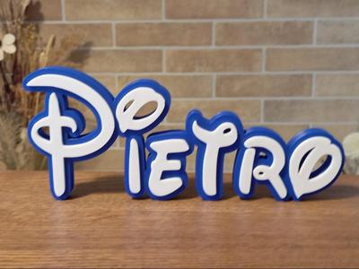 Pietro Disney Name Sign Decorated Room child Birth