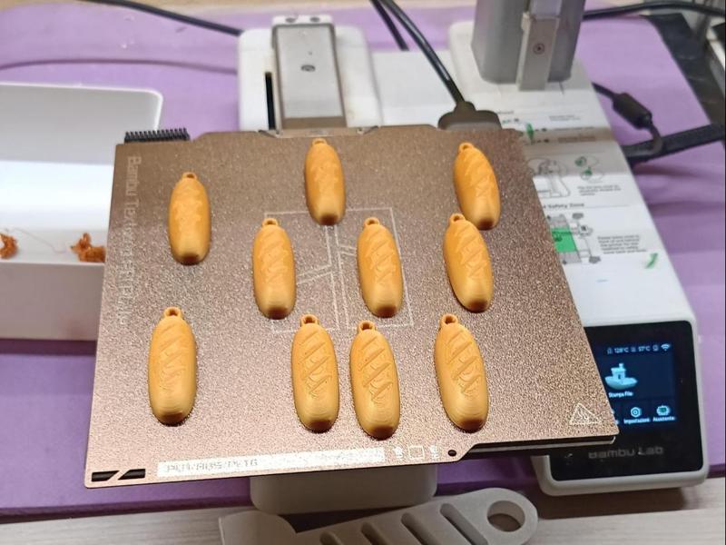 Bread-Shaped Keychain