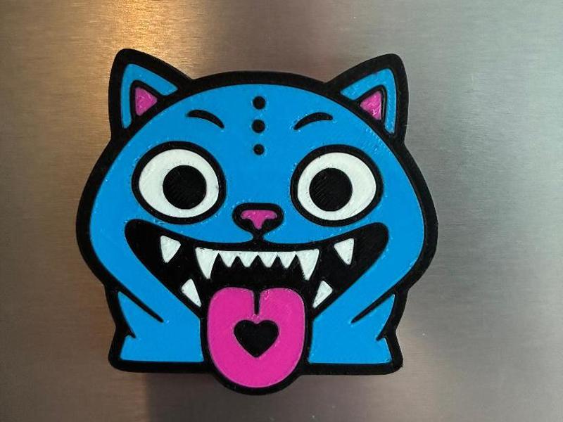 Derpy Tiger magnet, K-pop demon hunter
