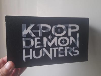 K pop demon hunters light box