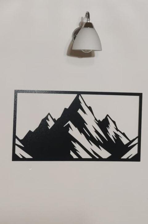 Mountains wall art / dxf, svg