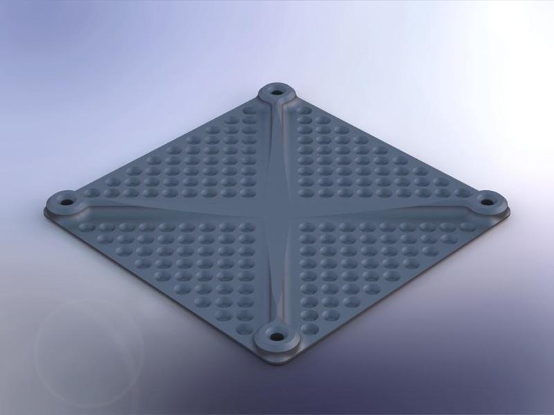 (FBP-120) PLATE, BLANKING, FAN, 120 mm