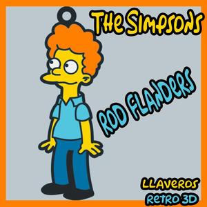 rod flanders key ring