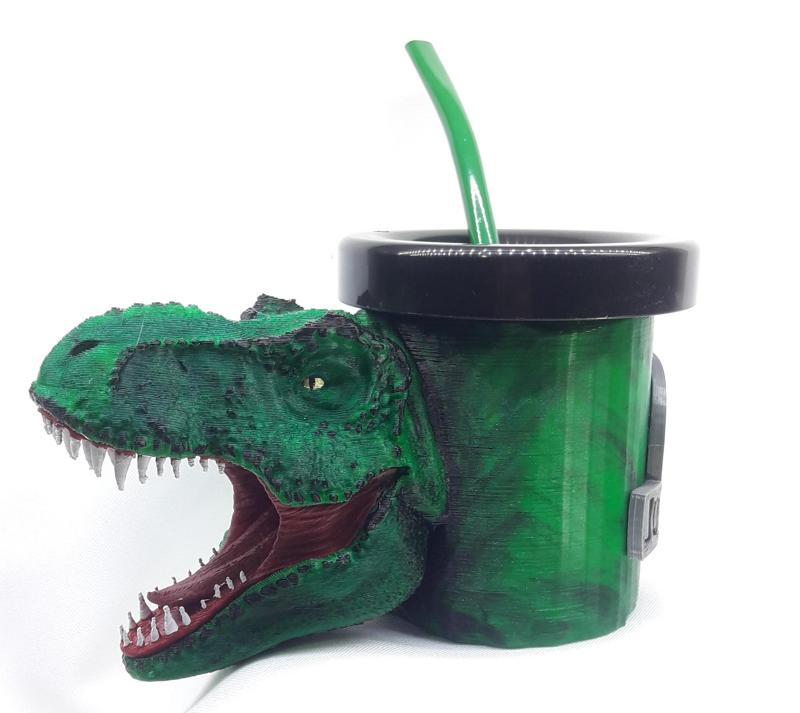 Set Jurassic Tererex Tyrannosaurus Rex Mate pot set
