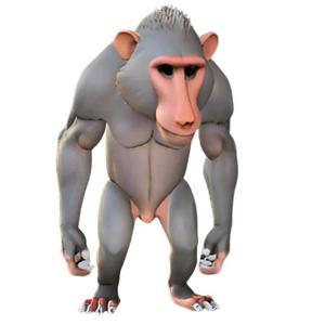 Stylized Baboon