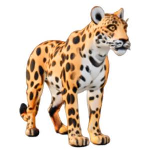 Stylized Cartoon Leopard