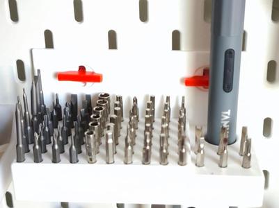 Skadis Bit Holder small incl. Holder Electric Screwdriver