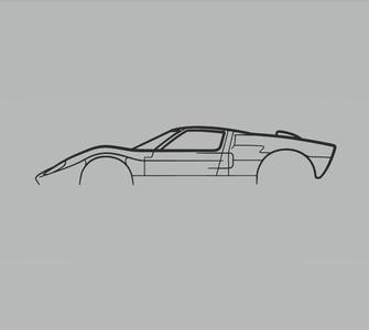 Ford GT40 silhouette