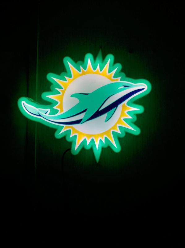 Miami Dolphins LED light box