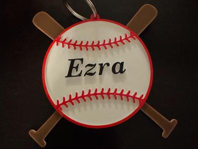 Baseball Keychain 