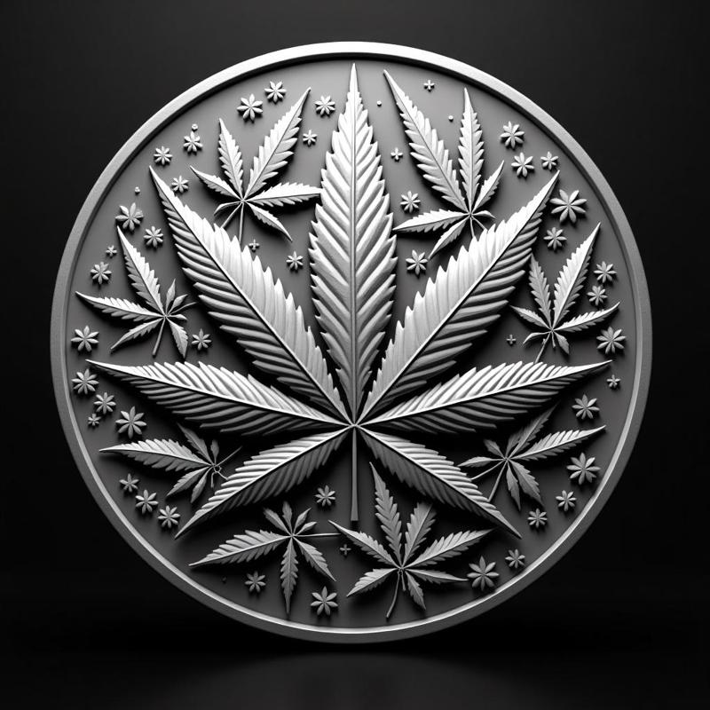 mary jane star leaf morning dew coin token wall art