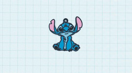 stitch keychain per layer