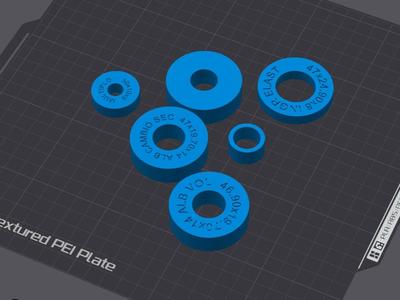 Vespa PK 50 Engine Mock-Up Bushings