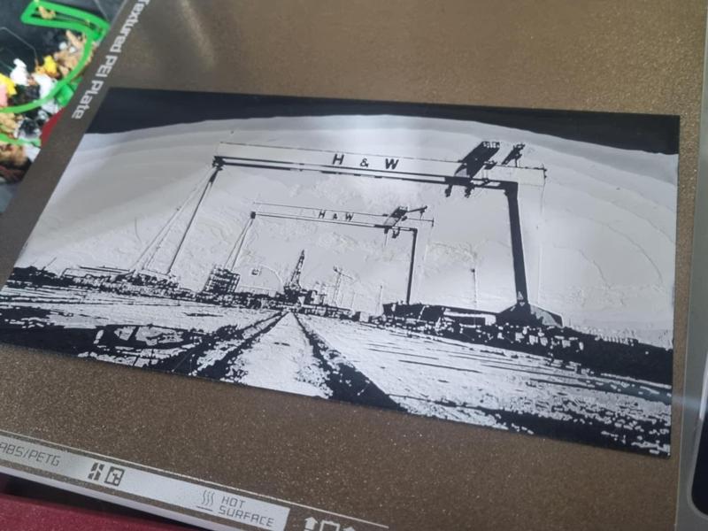 Hueforge of Belfast's famous lndmark