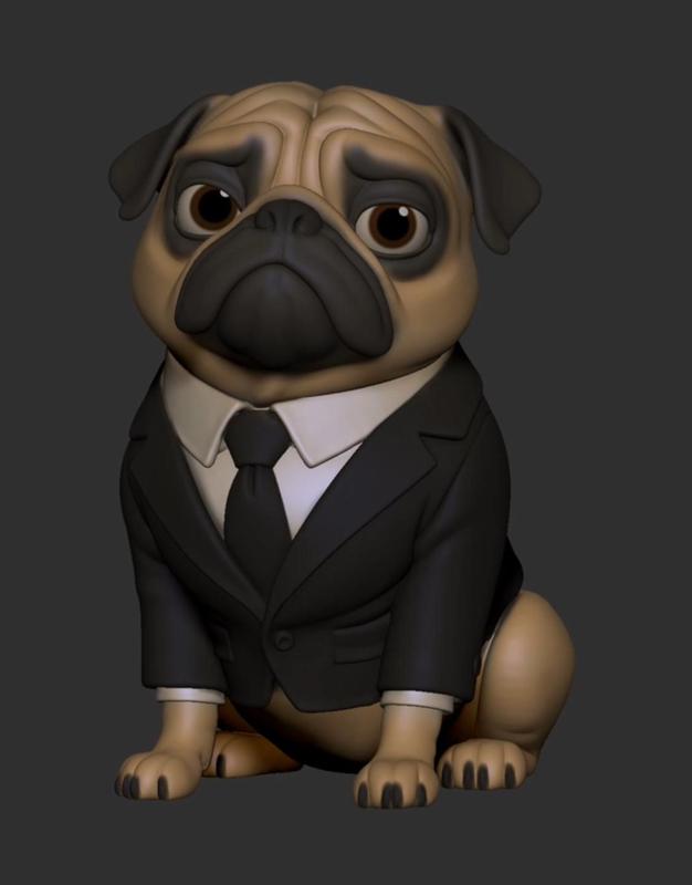Frank the Pug Men in Black MIB
