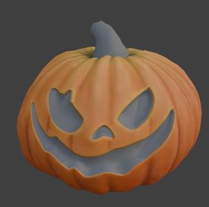 Spooky Halloween Pumpkin - Jack o Lantern 3D Print Model STL