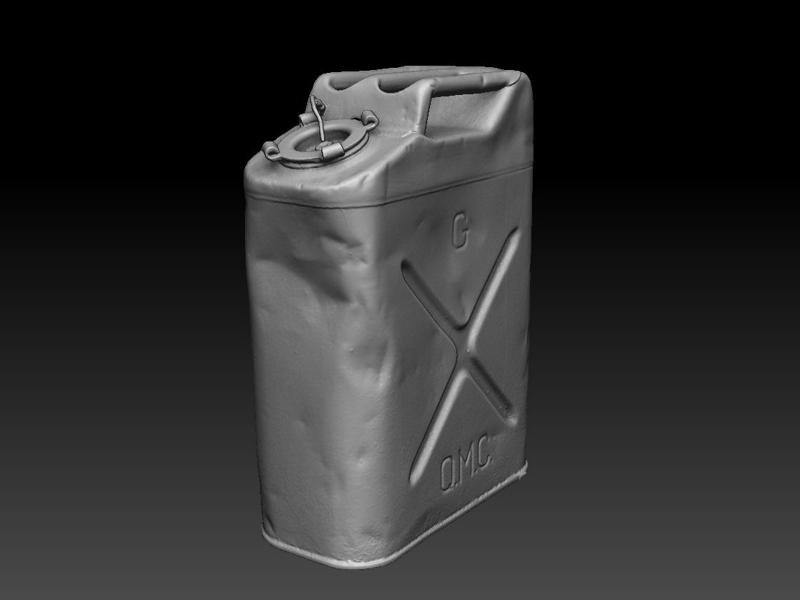 WWII US 20L JERRY CAN SCANNED